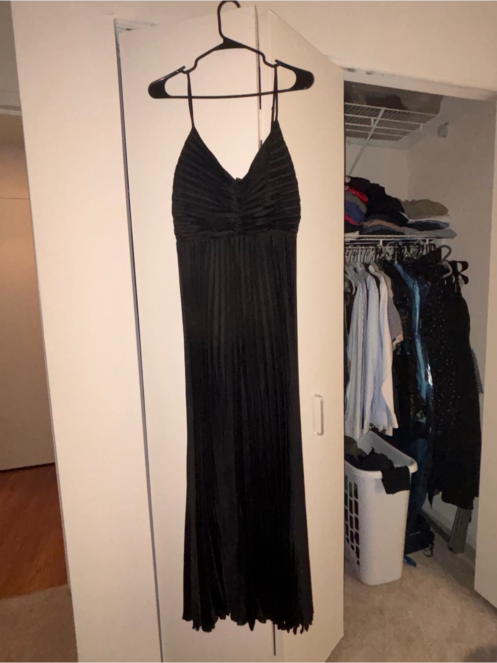 Petal & Pup Black Pleated Slip Dress - Picture 6 of 6